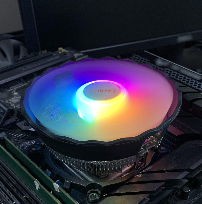 Esports Gaming Fan - RGB-CPU-Luftkühler, 90 mm, PC-Prozessor, Lüfter für