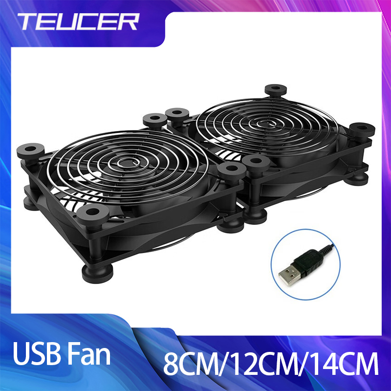 Esports Gaming Fan - Teucer 8cm/12cm/14cm USB-Lüfter Computer PC-Gehäuse Lüfter