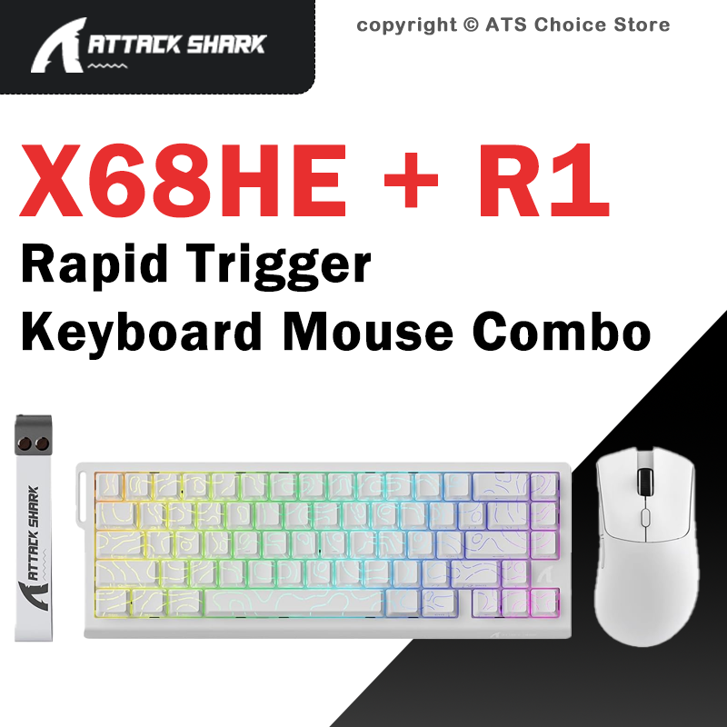 Esports Gaming Uk - ATTACK SHARK X68 HE Magnetische Tastatur