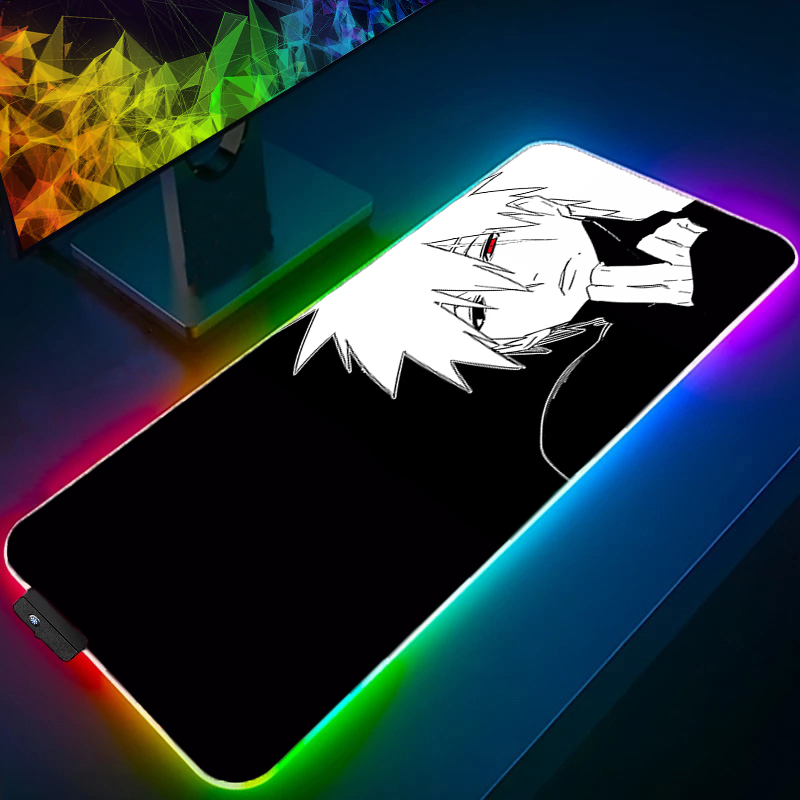 Esports Y Gaming - RGB-Mauspad, Naruto Kakashi Hatake, professionelle E-Sport-Spieler,