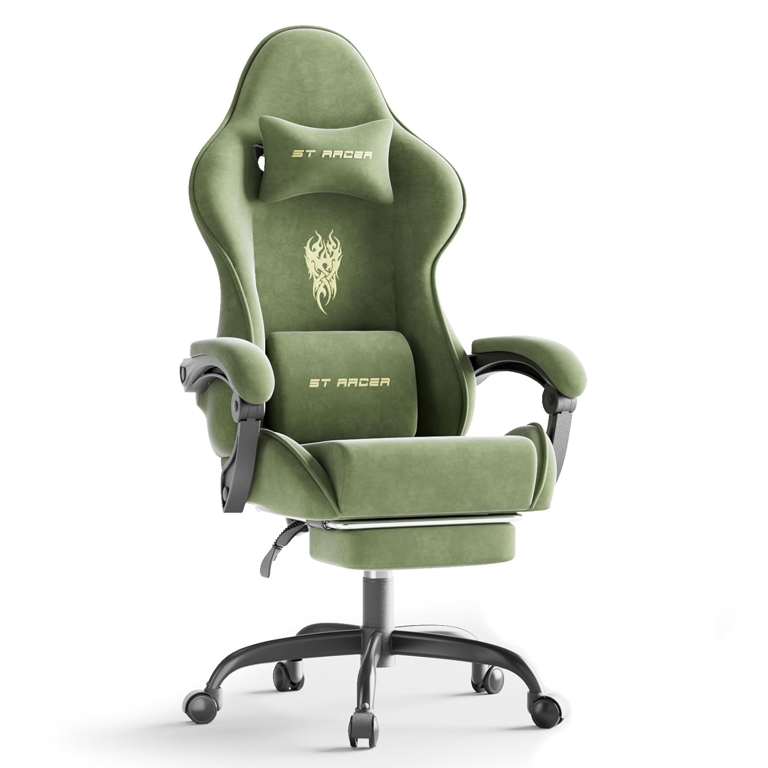 Video Gaming & Esports Usd Acc - Gaming-Stuhl aus Samtstoff, ergonomischer Gamer-Stuhl mit