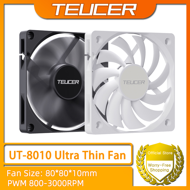 Esports Gaming Fan - TEUCER UT-8010 Ultradünner Gehäuselüfter 80 x