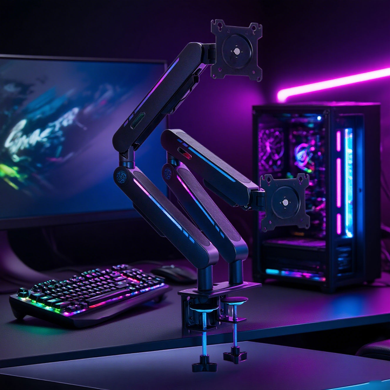 Dual Monitor Stand - Neu eingetroffener Gasdruckfeder-Monitorhalter, passend für die