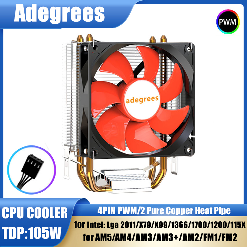 Esports Gaming Fan - X99 CPU Luftkühler Leiser Prozessor 90