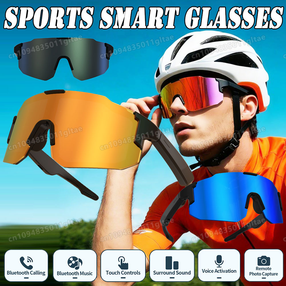 Video Gaming & Esports Usd Acc - Fahrrad-Smartbrille mit Kamera, Bluetooth-Anruffunktion, Anti-Shake-Sonnenbrille für