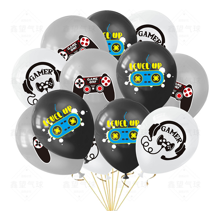 Esports Gaming Controller - 10/30pcs schwarz weiß spielen Spiel ballons