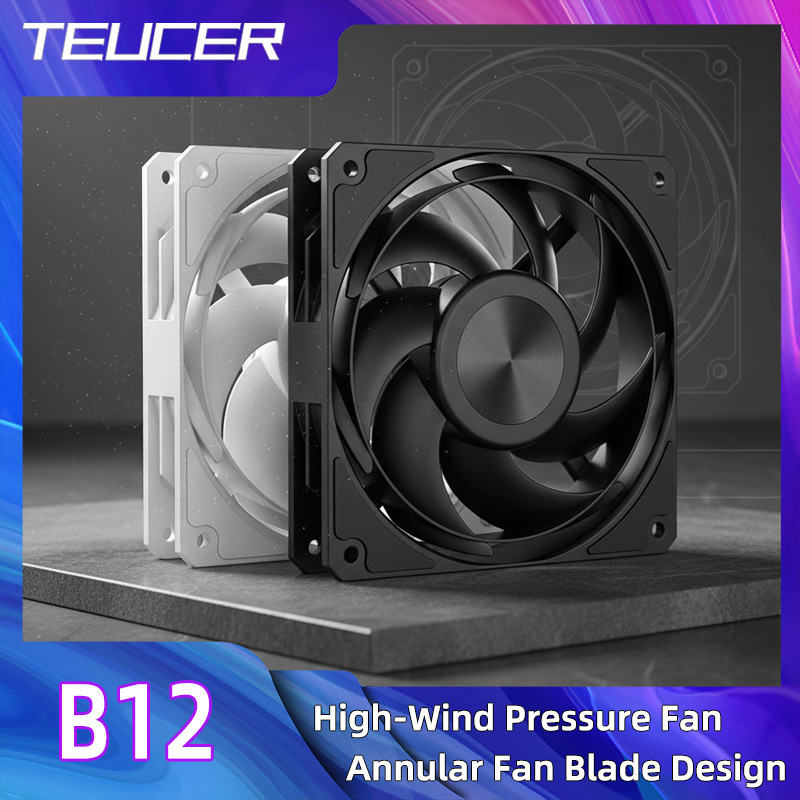 Esports Gaming Fan - TEUCER Computer-CPU-Kühlerlüfter, 120 mm, leistungsstarke 3000
