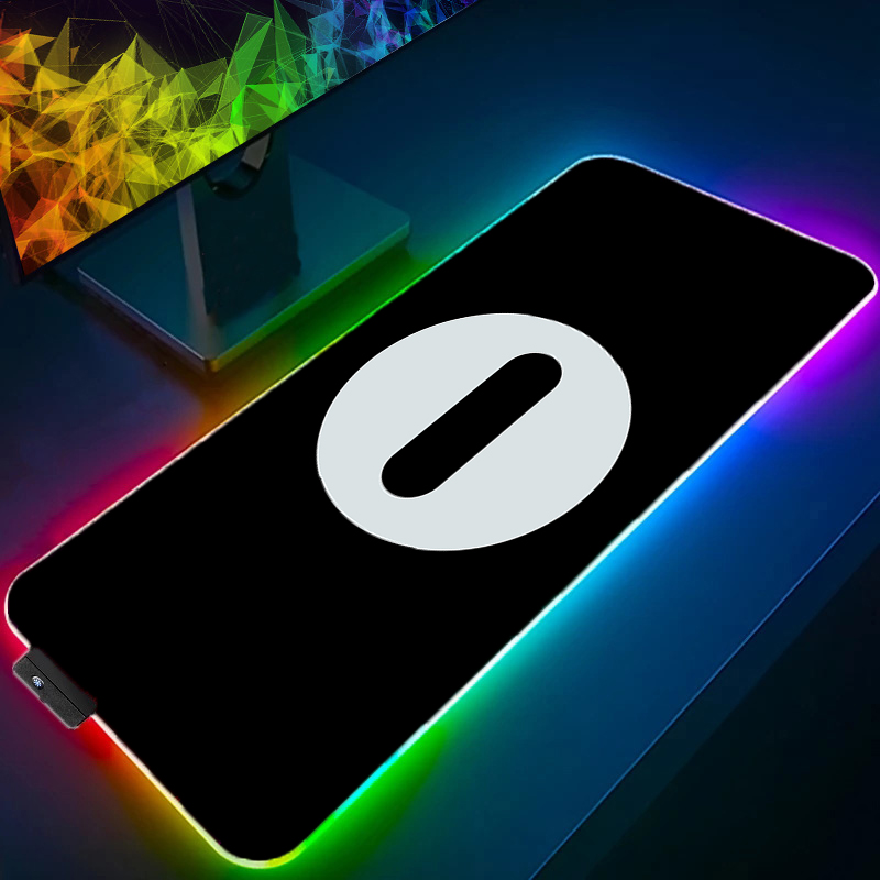 Esports Y Gaming - RGB großes E-Sport-Mauspad, glatt, flexibel, Naruto-Gummi,