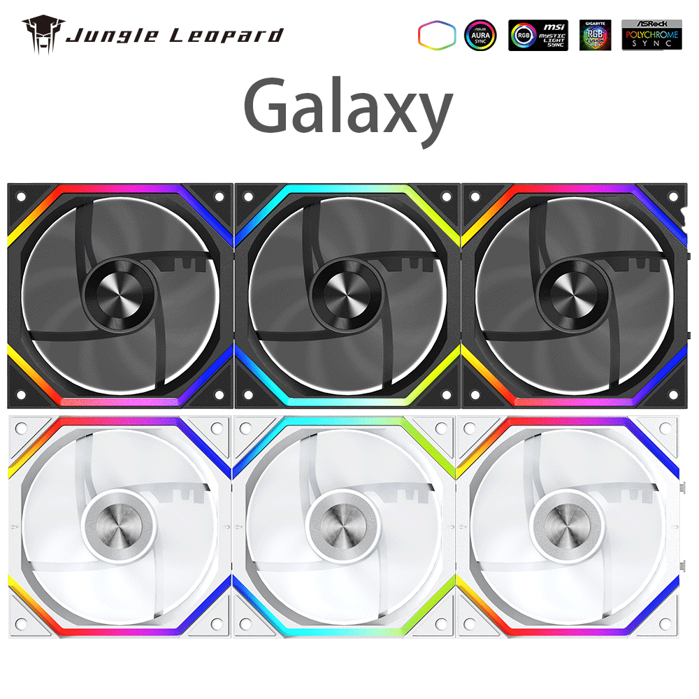 Esports Gaming Fan - Jungle Leopard Galaxy Prism XH Fließende