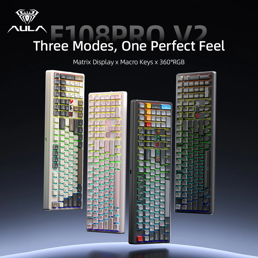 Esports Gaming Uk - AULA F108 Pro V2 Mechanische Tastatur