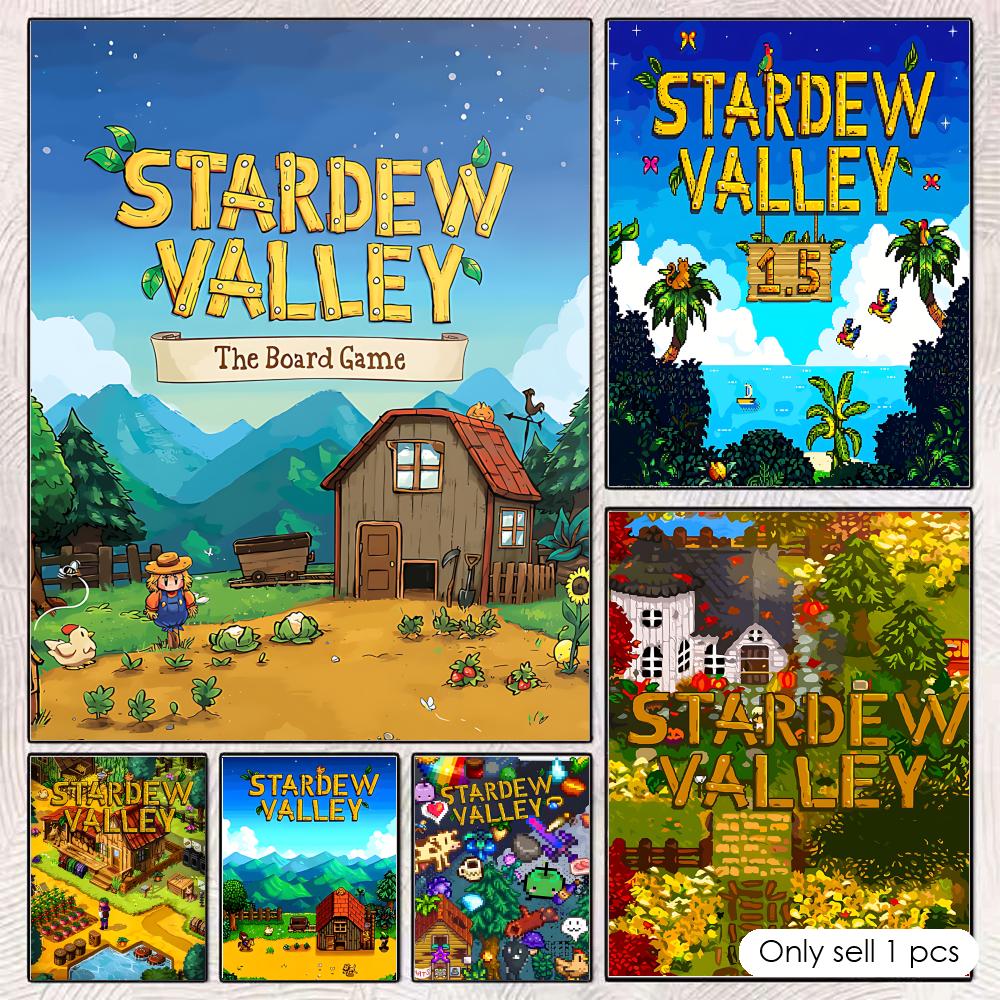 Esports Gaming Lounge - S-Stardew V-ValleyS Poster HD Wanddekoration, knitterfrei,