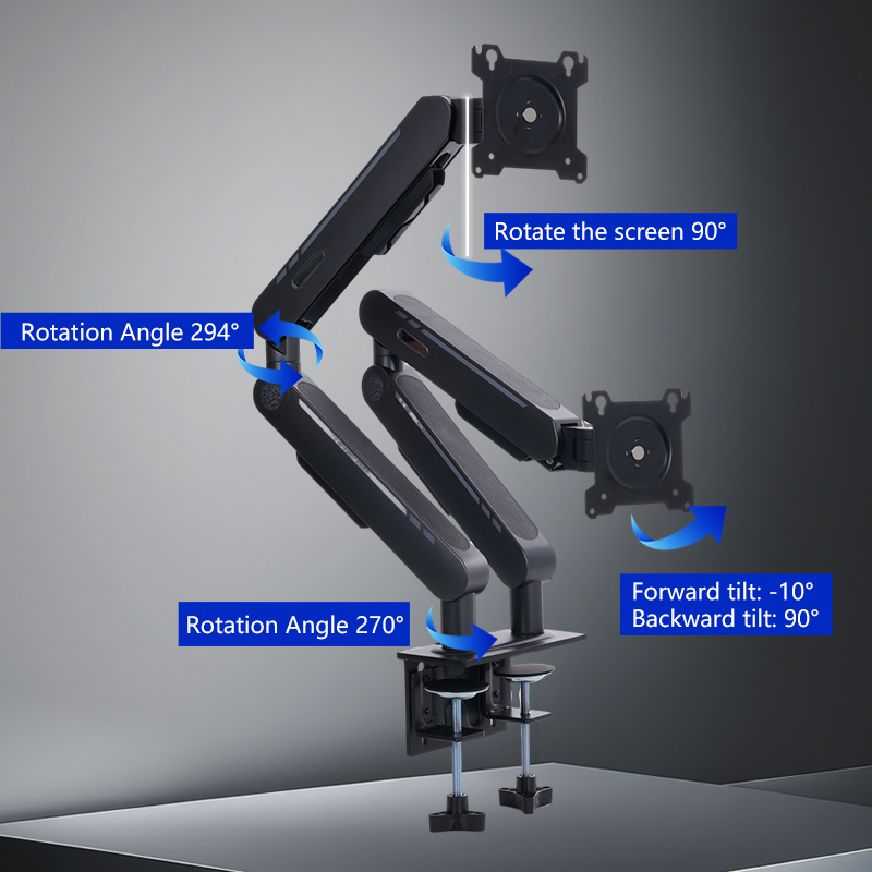 Neu eingetroffener Gasdruckfed – Dual Monitor Stand Bewertung und Preis