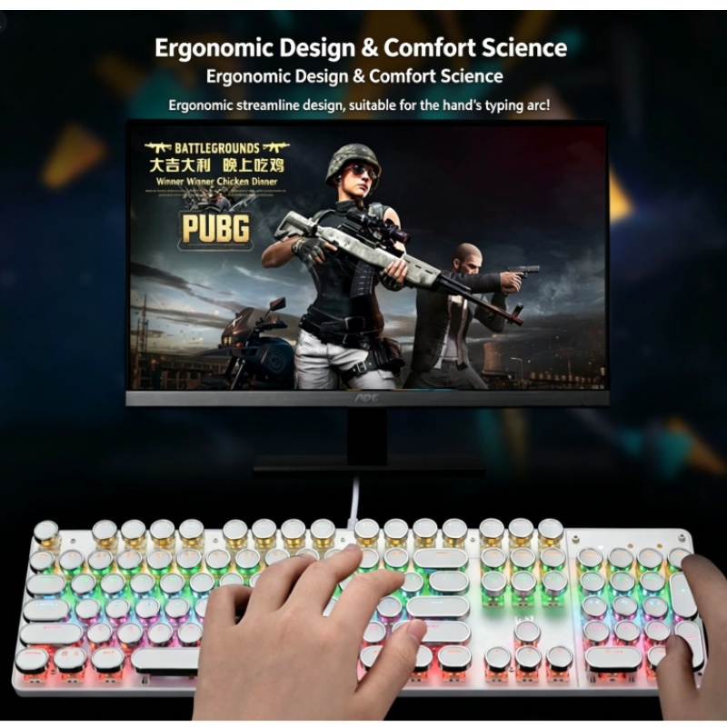HJK920 Steam Punk Mechanische  – Esports Gaming Lounge Bewertung und Preis