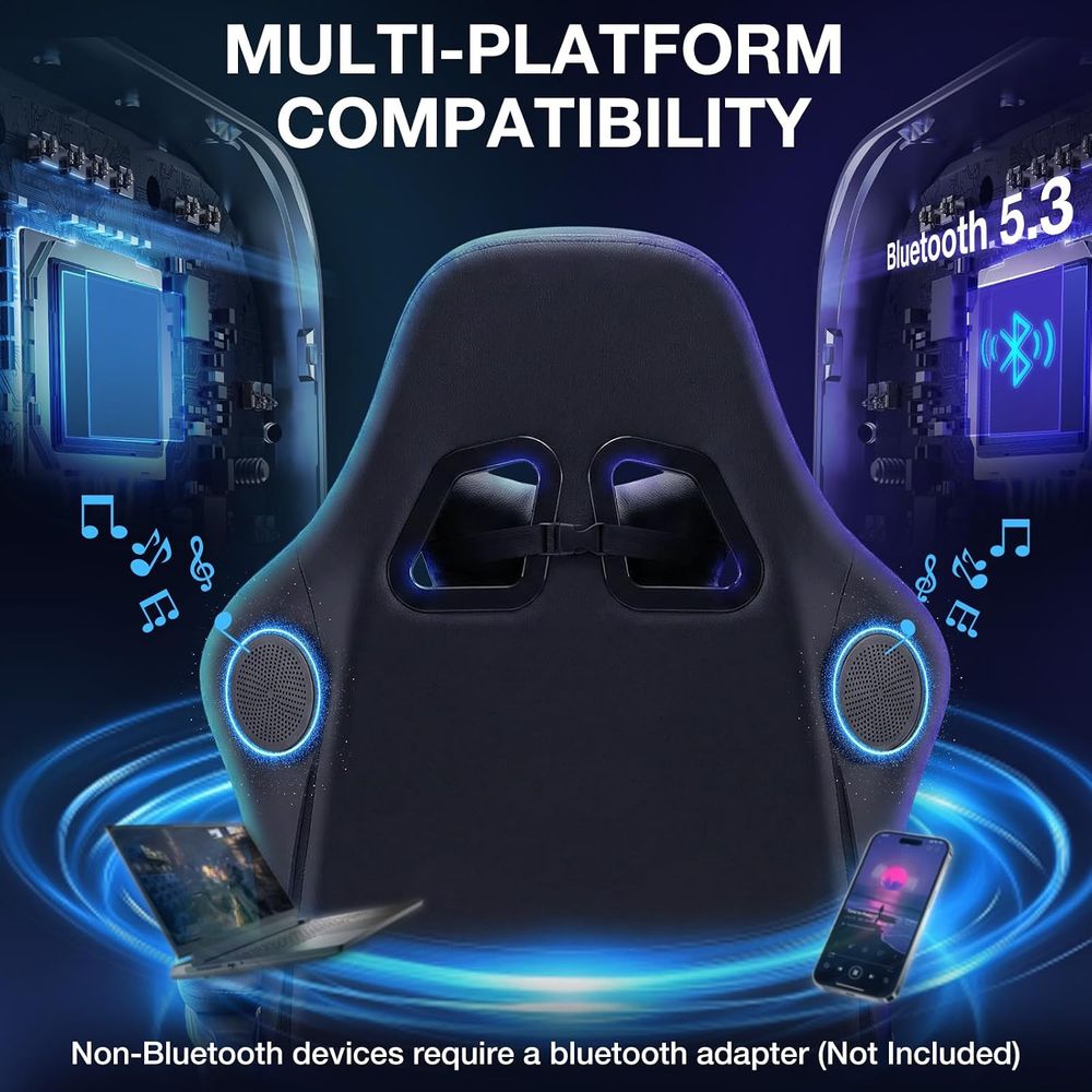RGB-Gaming-Stuhl mit Bluetooth – Video Gaming & Esports Usd Acc Bewertung und Preis