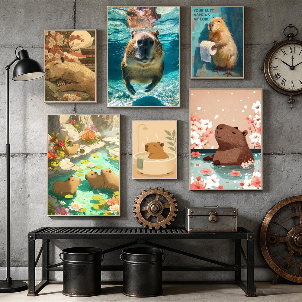 Healing Capybara Poster, Kunst – Esports Gaming Lounge Bewertung und Preis