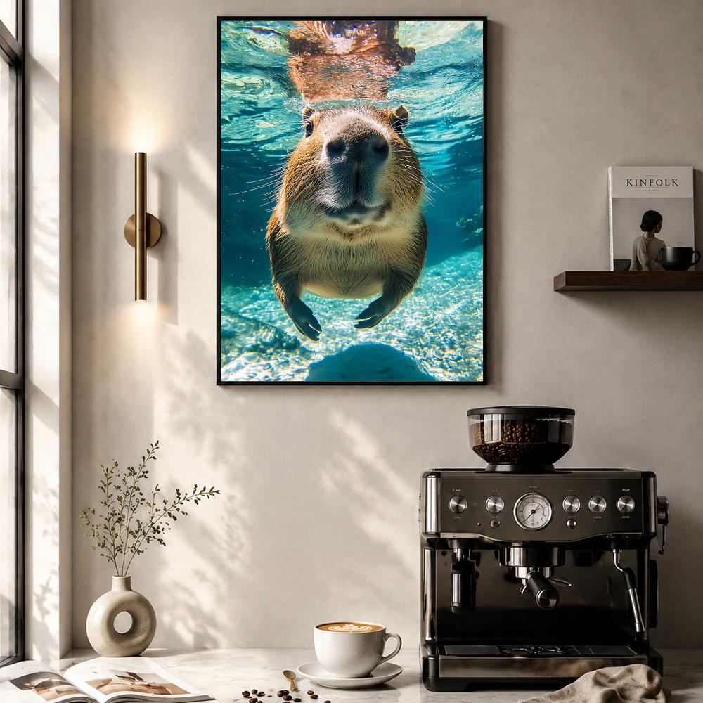 Healing Capybara Poster, Kunst – Esports Gaming Lounge Bewertung und Preis