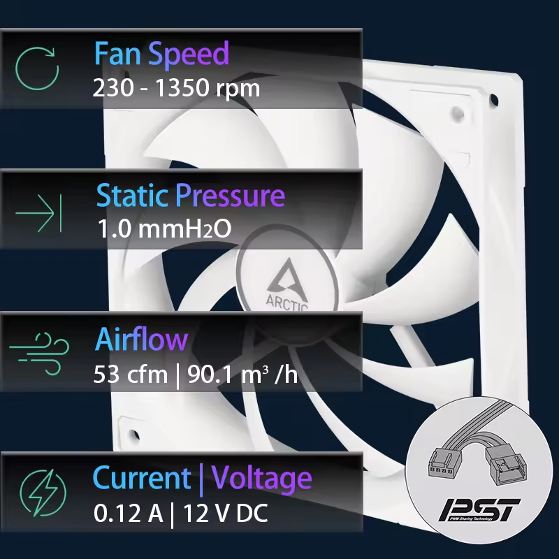 ARCTIC F12 PWM PST 120 mm Lüft – Esports Gaming Fan Bewertung und Preis