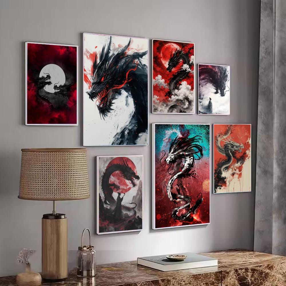 Schwarzes Drachen-Poster, wass – Esports Gaming Lounge Bewertung und Preis