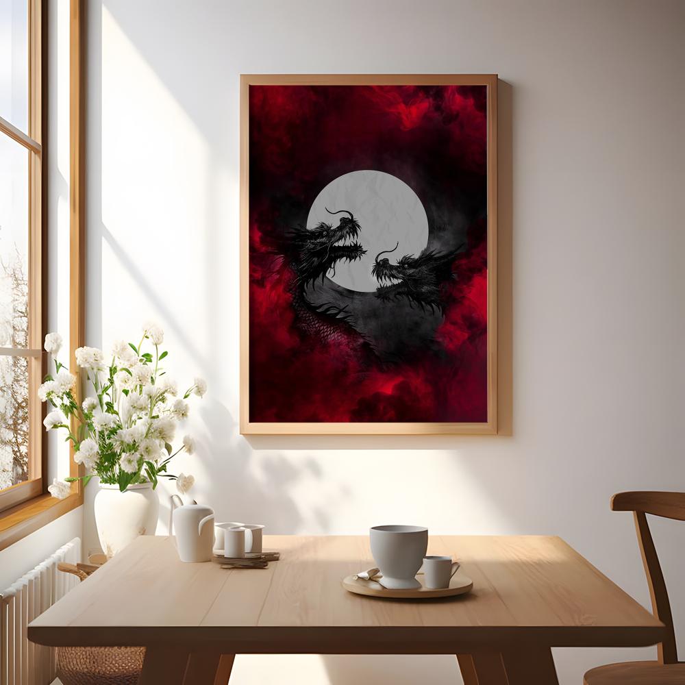 Schwarzes Drachen-Poster, wass – Esports Gaming Lounge Bewertung und Preis