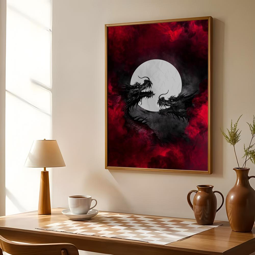 Schwarzes Drachen-Poster, wass – Esports Gaming Lounge Bewertung und Preis