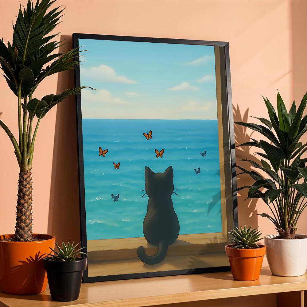 Poster mit Katze am Strand, rü – Esports Gaming Lounge Bewertung und Preis